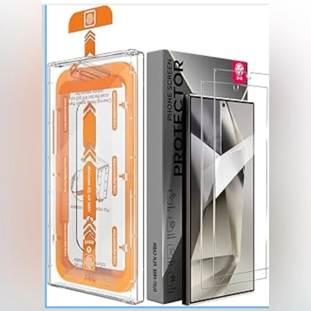 X-it 2 Packs Screen Protector for Samsung Galaxy S24 plus 6.8-inch
